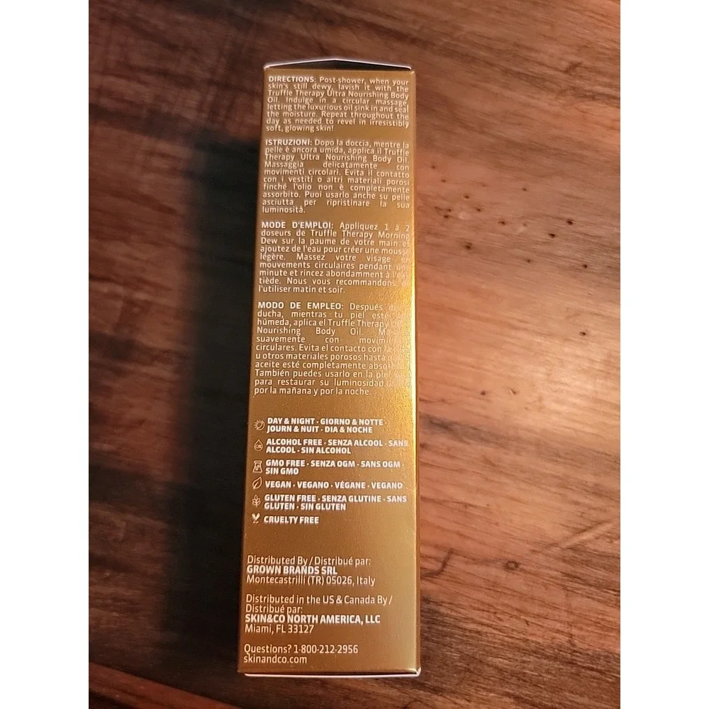 SKIN & C0 Black Truffle Ultra Nourishing Body Oil 3.4 Fl‎ Oz - 100 ML Italy